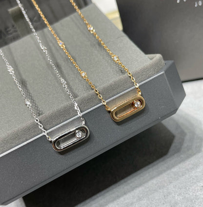 [✨ROSE💎]MOVE UNO DIAMOND NECKLACE