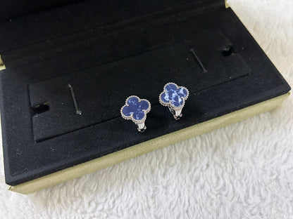 [✨ROSE💎]CLOVER PIETERSITE MEDIUM STUD EARRINGS