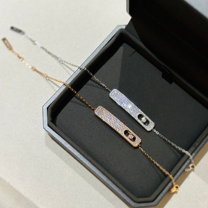 [✨ROSE💎]MOVE CLASSIQUE DIAMOND PAVED BRACELET
