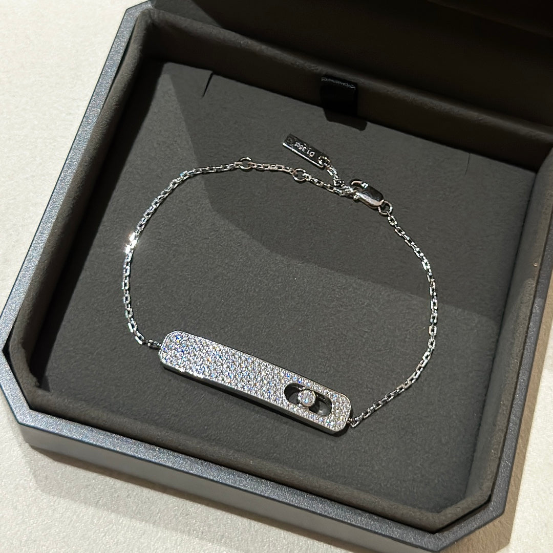 [✨ROSE💎]MOVE CLASSIQUE DIAMOND PAVED BRACELET
