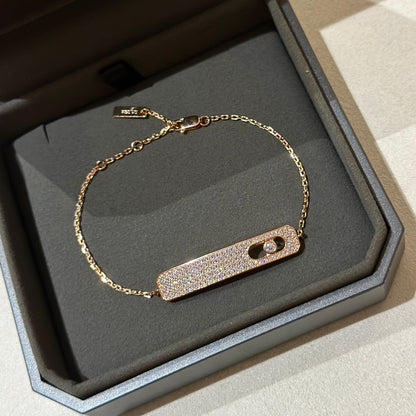 [✨ROSE💎]MOVE CLASSIQUE DIAMOND PAVED BRACELET