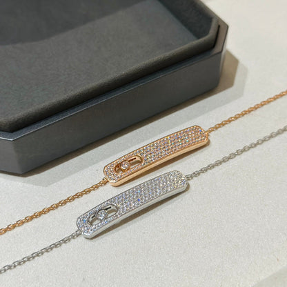 [✨ROSE💎]MOVE CLASSIQUE DIAMOND PAVED BRACELET