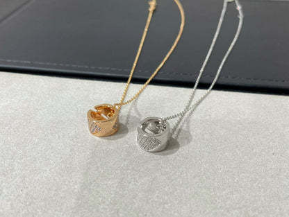 [✨ROSE💎]LIENS EVIDENCE DIAMOND PAVED NECKLACE