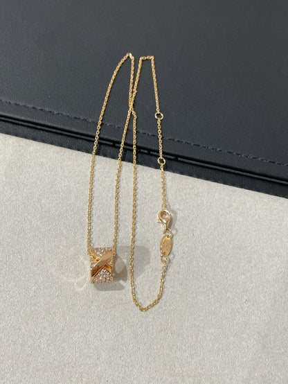 [✨ROSE💎]LIENS EVIDENCE DIAMOND PAVED NECKLACE