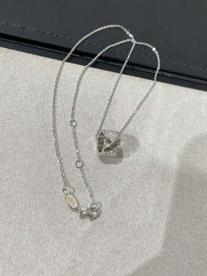[✨ROSE💎]LIENS EVIDENCE DIAMOND PAVED NECKLACE