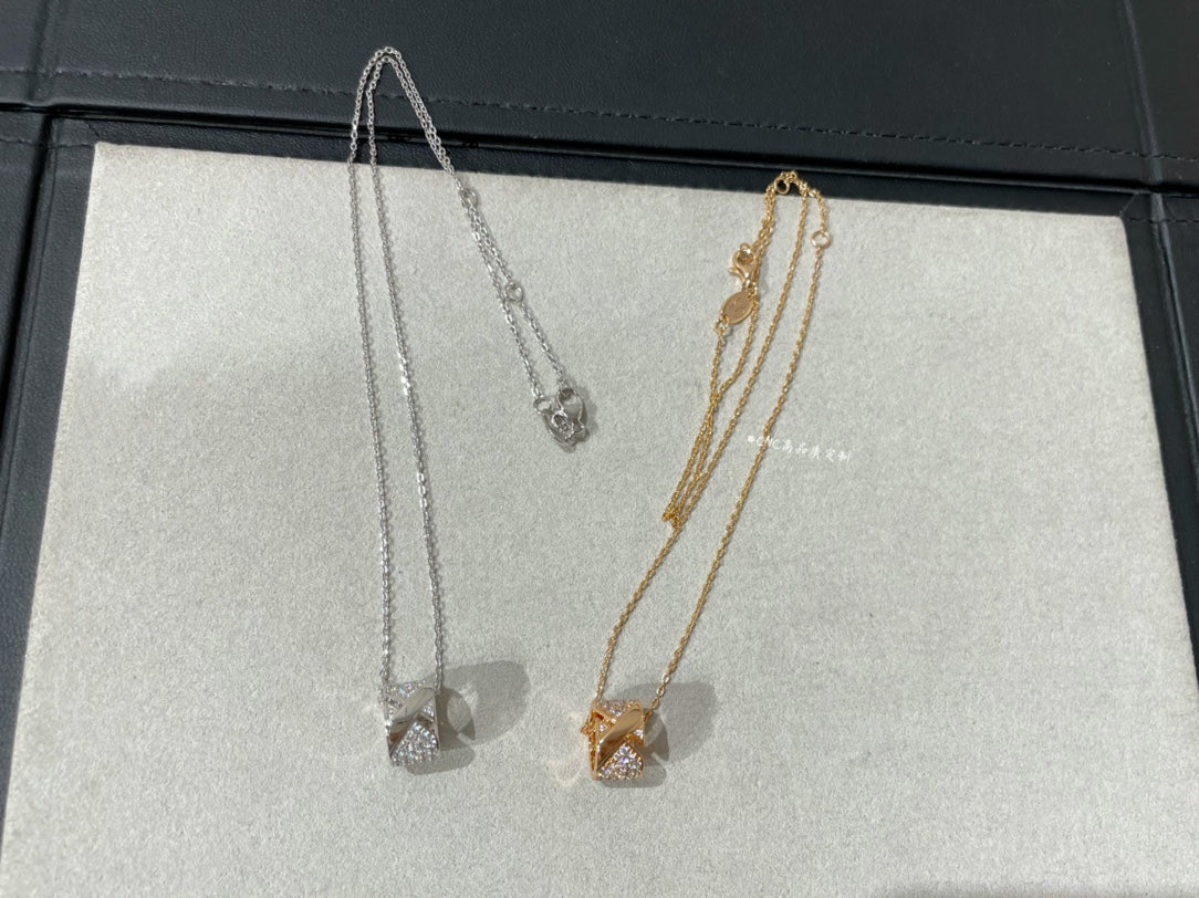 [✨ROSE💎]LIENS EVIDENCE DIAMOND PAVED NECKLACE