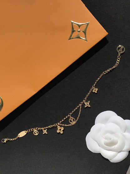 [✨ROSE💎]BLOOMING PINK GOLD MOP BRACELET