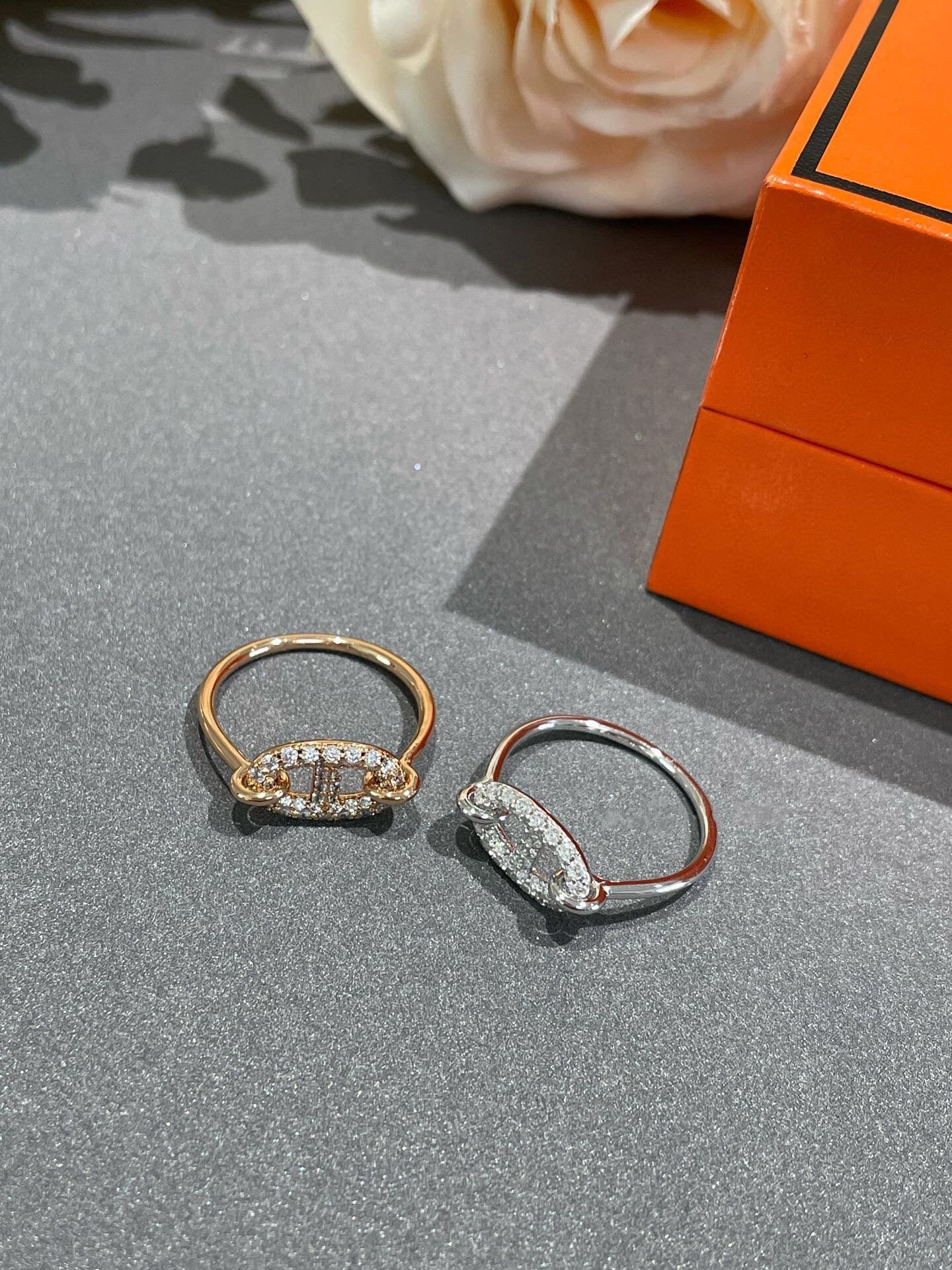 [✨ROSE💎]RONDE SMALL DIAMOND RING