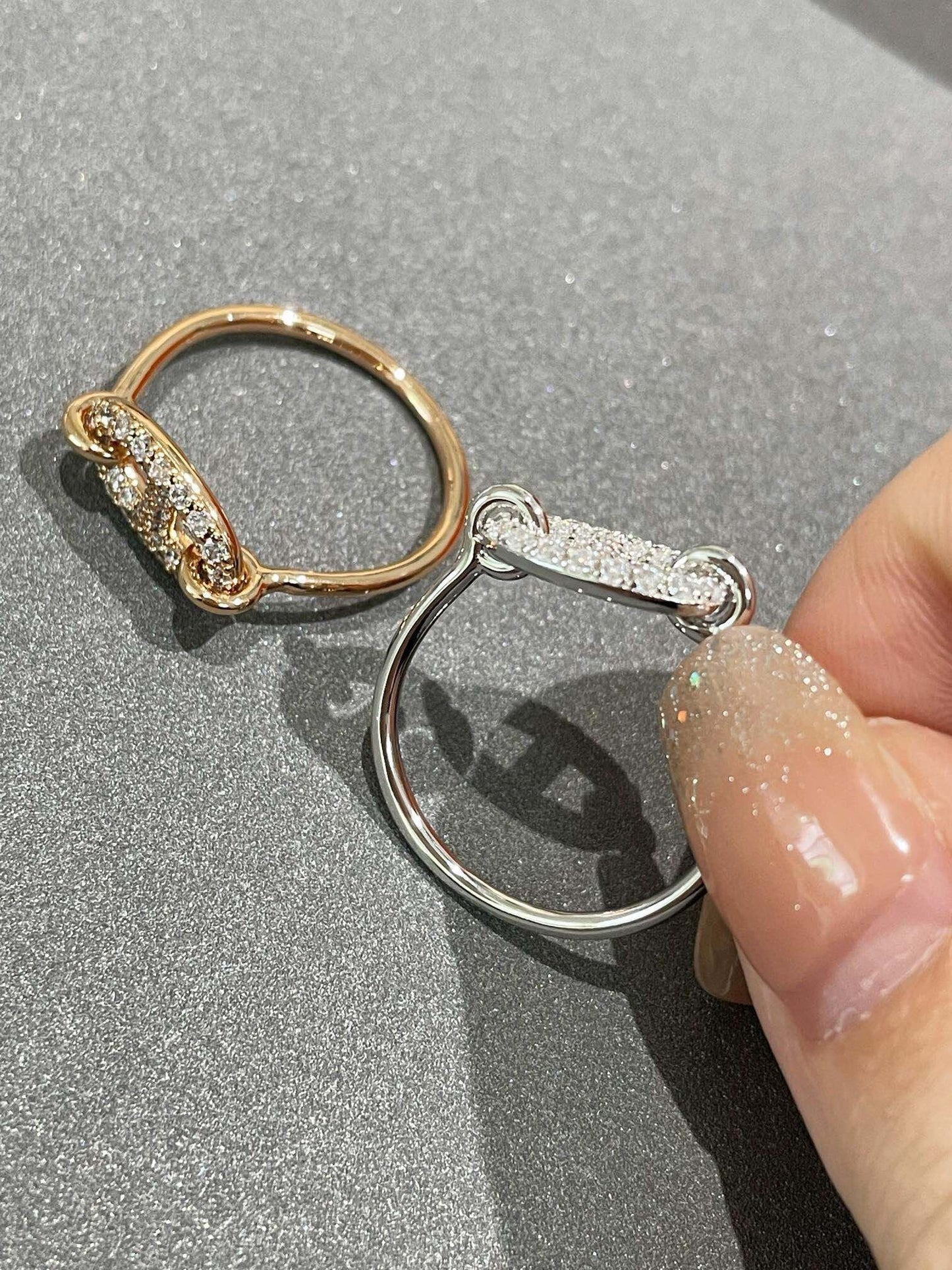 [✨ROSE💎]RONDE SMALL DIAMOND RING