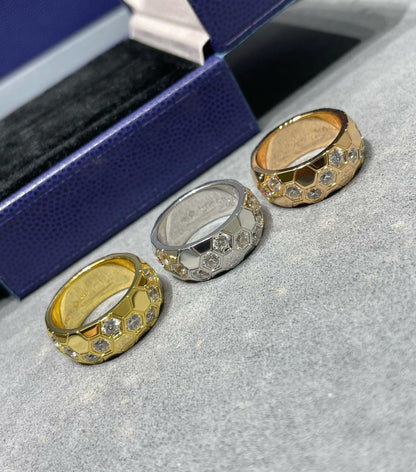 [✨ROSE💎]BEE LOVE DIAMOND LARGE RING