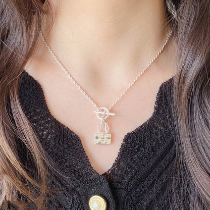 [✨ROSE💎]CONSTANCE PEDANT SILVER NECKLACE