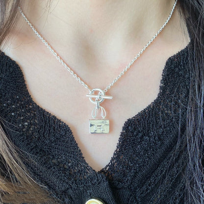 [✨ROSE💎]CONSTANCE PEDANT SILVER NECKLACE