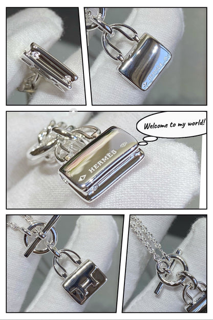 [✨ROSE💎]CONSTANCE PEDANT SILVER NECKLACE