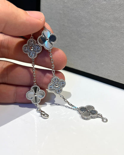 [✨ROSE💎] CLOVER 5 MOTIF LASER BRACELET COLLECTION