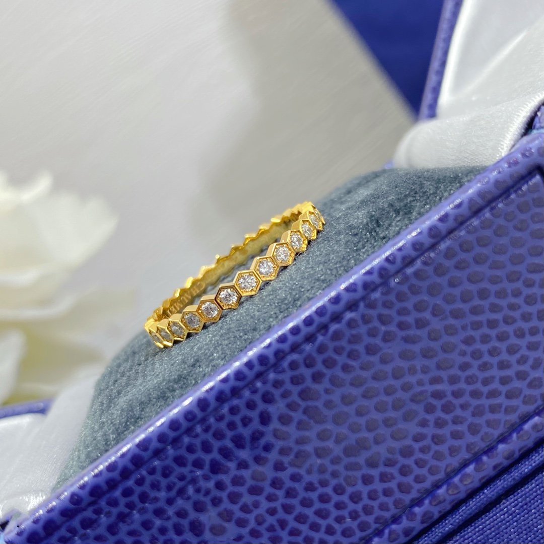 [✨ROSE💎]BEE LOVE DIAMOND PAVED SMALL RING