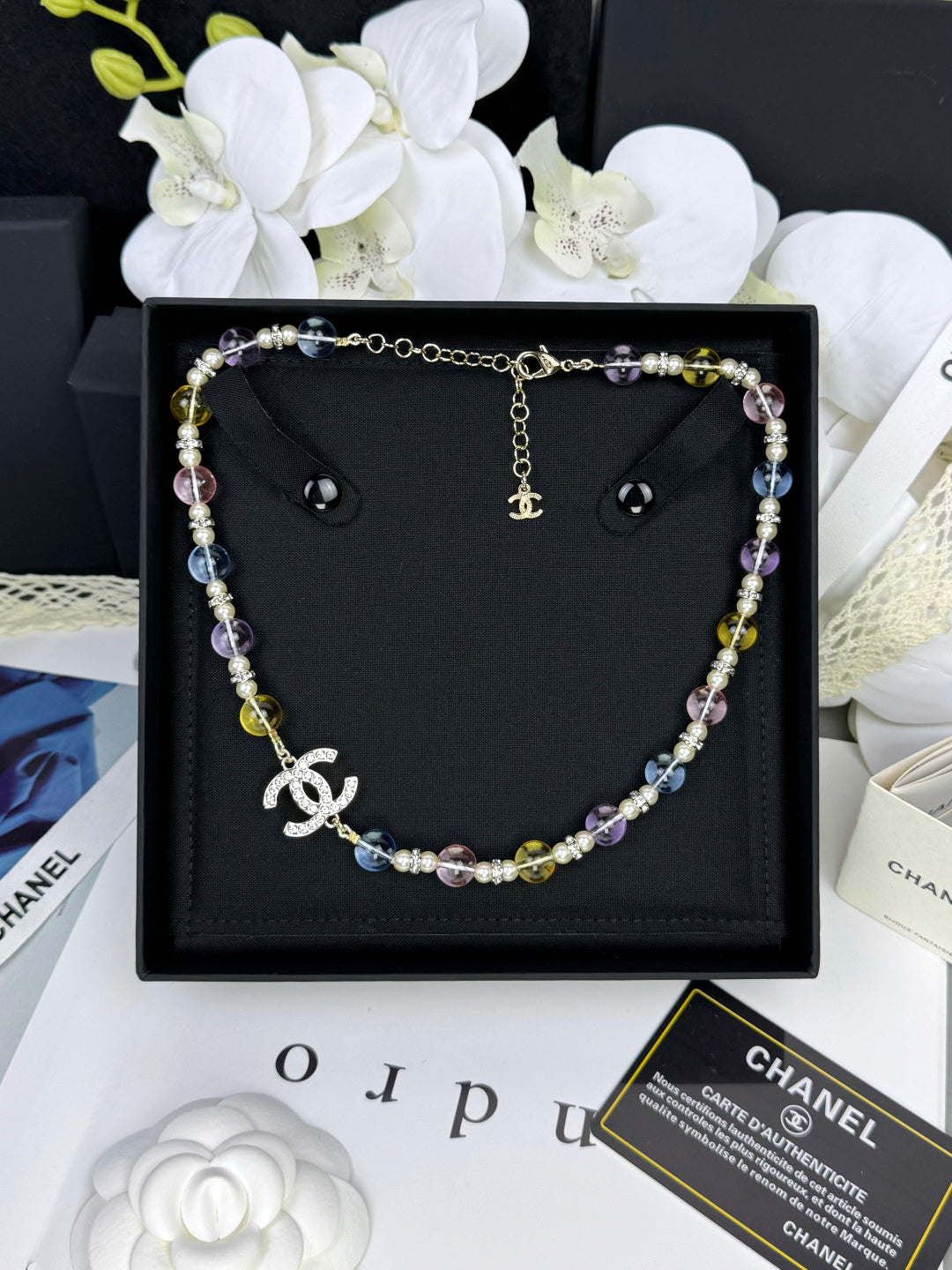 [✨ROSE💎]26C New Spring Collection Colorful Transparent Resin Necklace