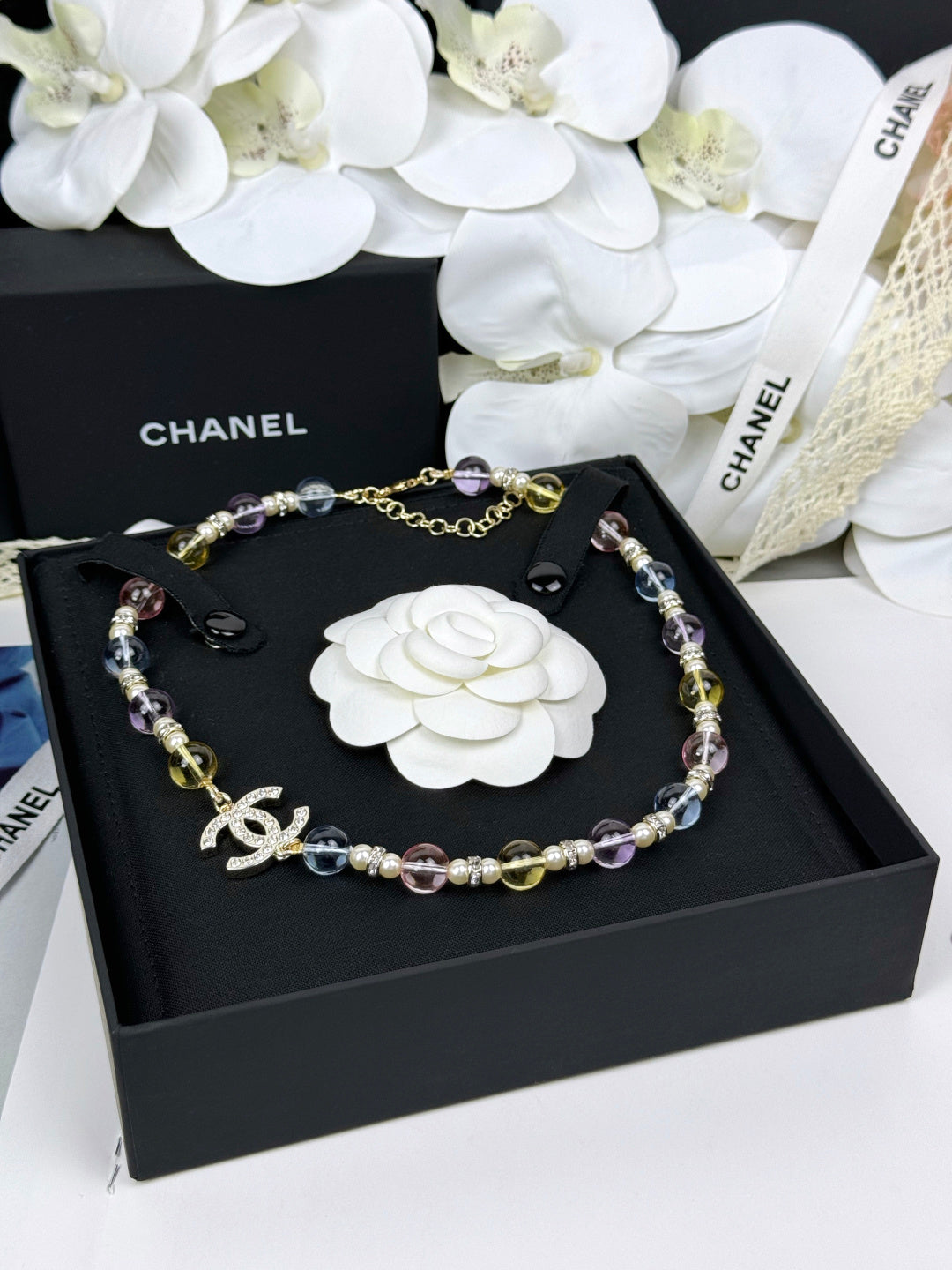 [✨ROSE💎]26C New Spring Collection Colorful Transparent Resin Necklace
