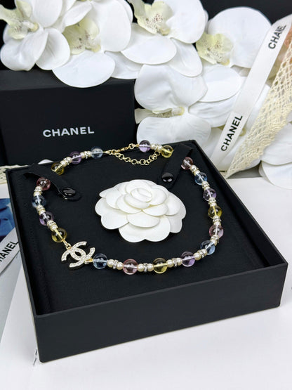[✨ROSE💎]26C New Spring Collection Colorful Transparent Resin Necklace