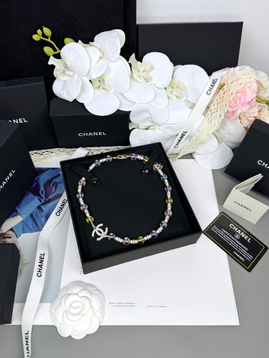 [✨ROSE💎]26C New Spring Collection Colorful Transparent Resin Necklace