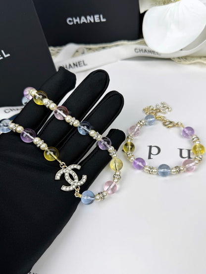 [✨ROSE💎]26C New Spring Collection Colorful Transparent Resin Necklace