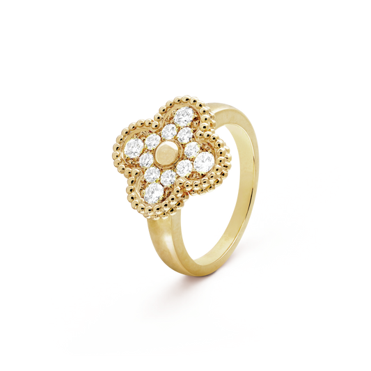 [✨ROSE💎]CLOVER DIAMOND RING