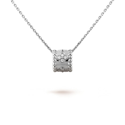 [✨ROSE💎]PERLEE PEDANT SIVLER DIAMOND NECKLACE