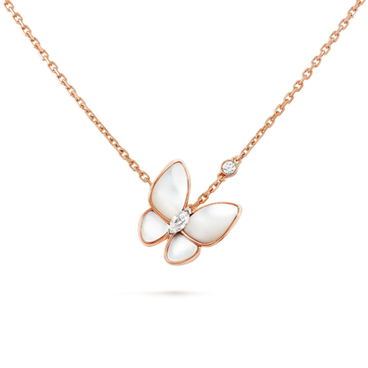 [✨ROSE💎]BUTTERFLY MOP DIAMOND NECKLACE