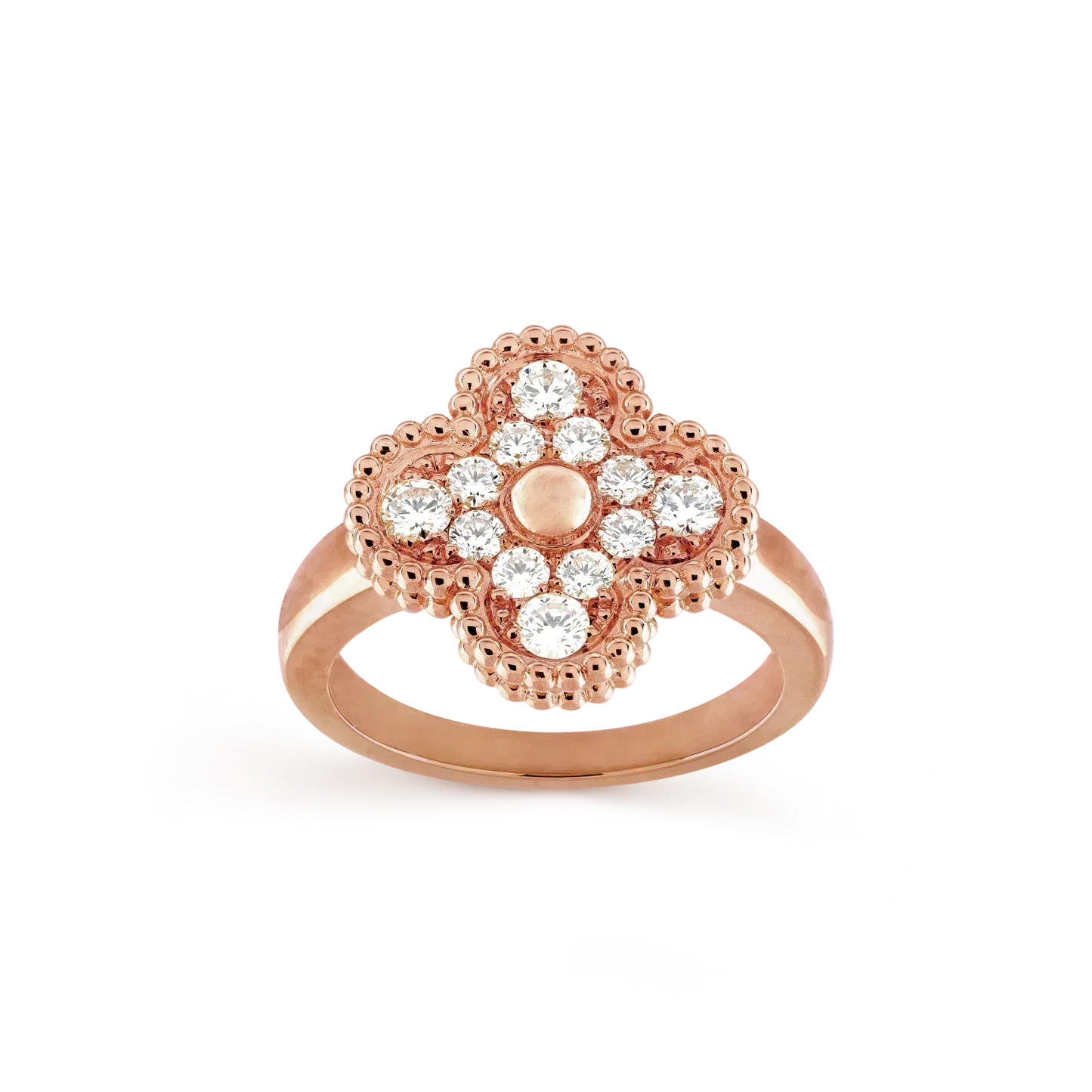 [✨ROSE💎]CLOVER DIAMOND RING