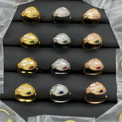[✨ROSE💎]BRAND NEW ASSORTED SNAKE HEAD MOTHER OF PEARL RINGS