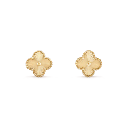 [✨ROSE💎]CLOVER MINI 9.5MM LASER EARRINGS