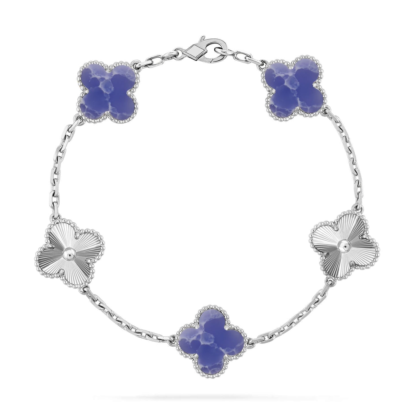 [✨ROSE💎]CLOVER 5 MOTIF BLUE VEINS BRACELET COLLECTION