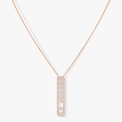 [✨ROSE💎]MY FIRST DIAMOND PAVED NECKLACE