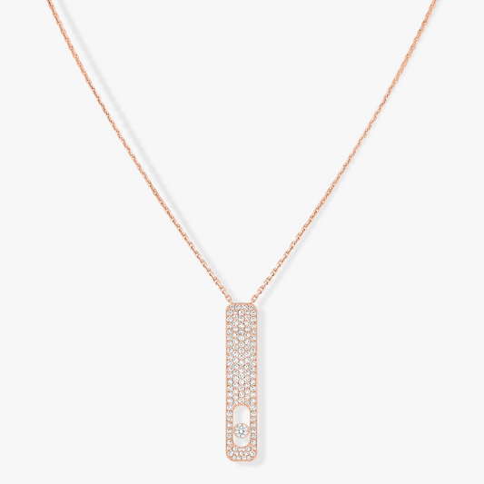 [✨ROSE💎]MY FIRST DIAMOND PAVED NECKLACE