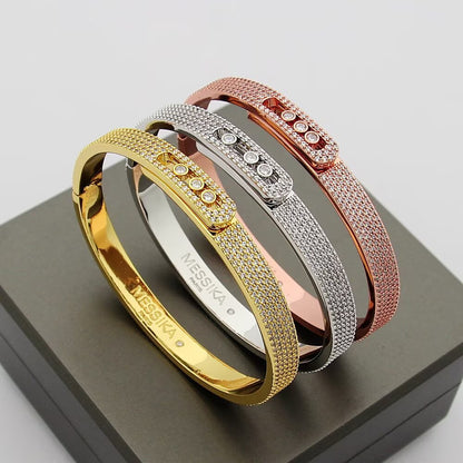 [✨ROSE💎]Move Noa Full Pavé Diamond Bangle Bracelet