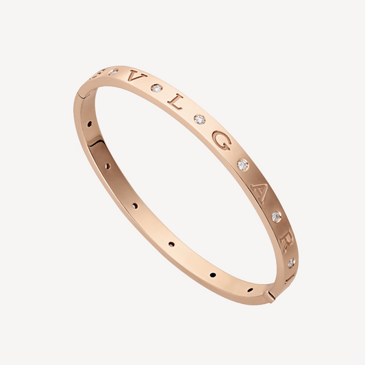 [✨ROSE💎]ZERO 1 PINK GOLD 12 DIAMONDS BRACELET