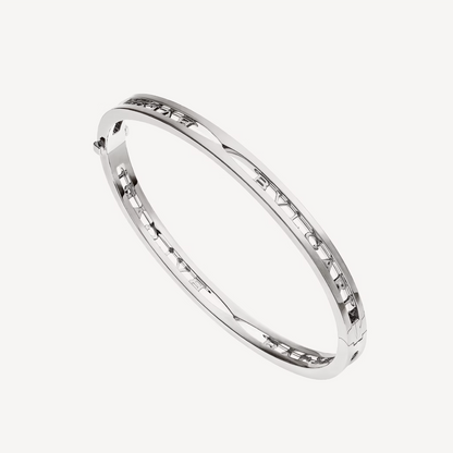 [✨ROSE💎]ZERO 1 SPIRAL LOGO SILVER BRACELET