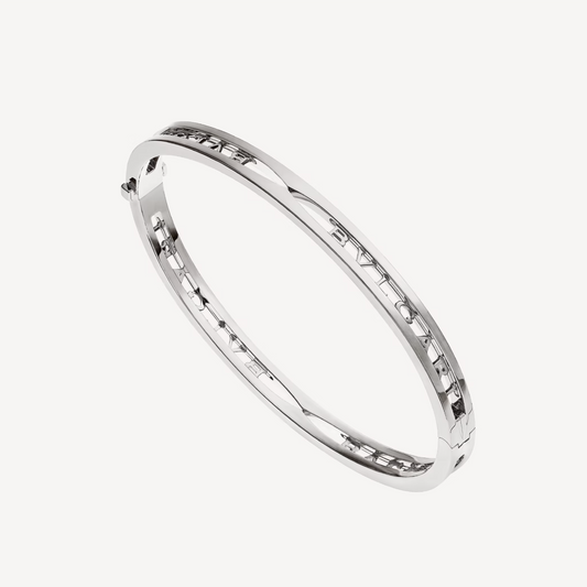 [✨ROSE💎]ZERO 1 SPIRAL LOGO SILVER BRACELET