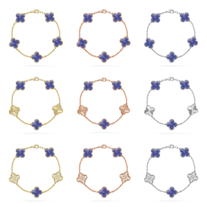 [✨ROSE💎]CLOVER 5 MOTIF BLUE VEINS BRACELET COLLECTION