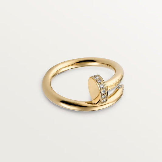 [✨ROSE💎]JUSTE RING 2.6MM HALF DIAMOND