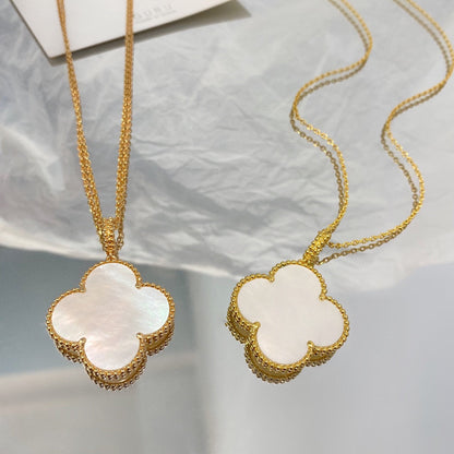[✨ROSE💎]CLOVER 25MM MOP LARGE PENDANT NECKLACE