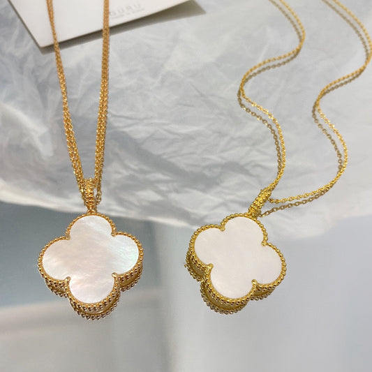 [✨ROSE💎]CLOVER 25MM MOP LARGE PENDANT NECKLACE