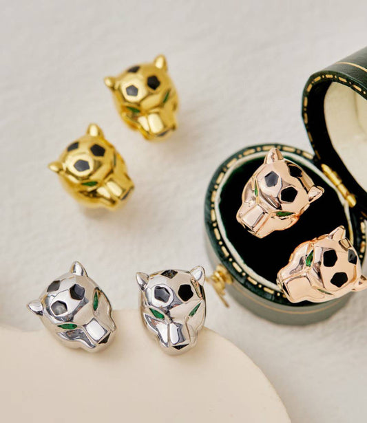 [✨ROSE💎]CHRRTAH-PRINT STUD EARRINGS, THREE COLORS