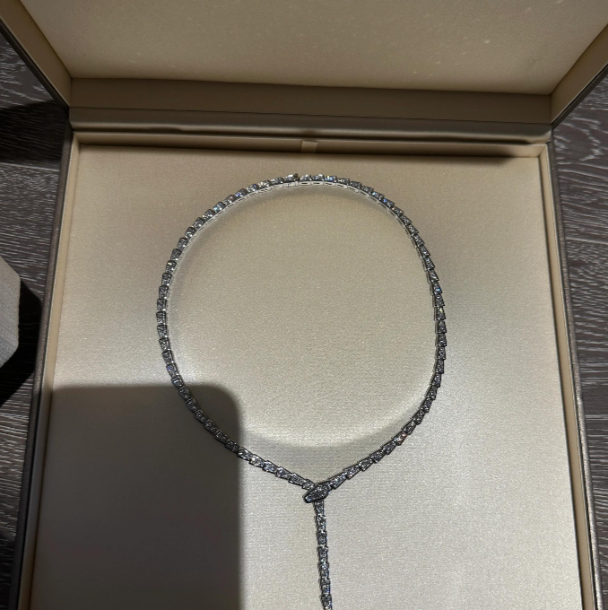 [✨ROSE💎]NEW！SERPENT DIAMOND NECKLACE