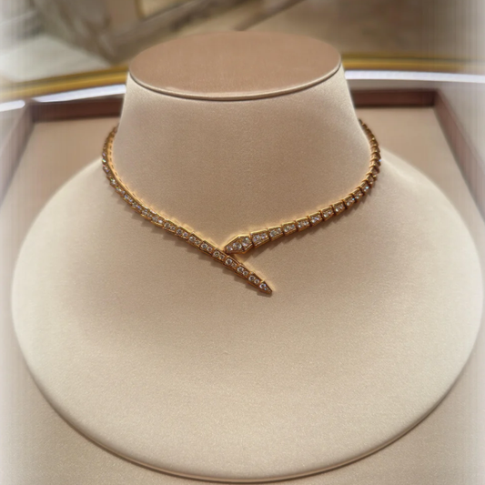[✨ROSE💎]NEW！SERPENT DIAMOND NECKLACE