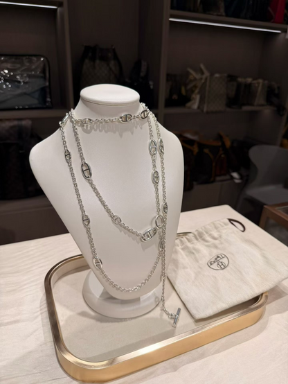 [✨ROSE💎]Classic Silver Sweater Chain