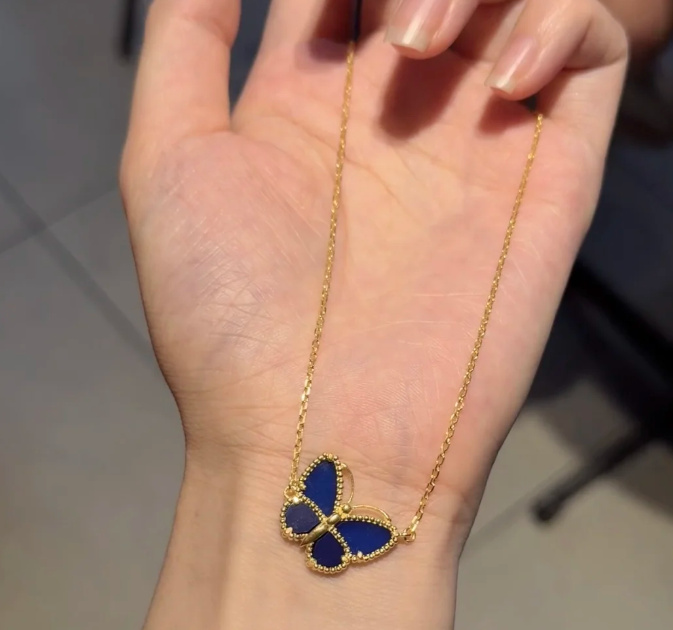 [✨ROSE💎]2026 NEW BUTTERFLY BLUE   NECKLACE