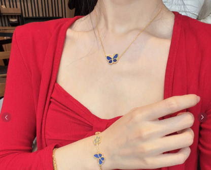 [✨ROSE💎]2026 NEW BUTTERFLY BLUE   NECKLACE