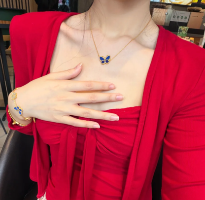 [✨ROSE💎]2026 NEW BUTTERFLY BLUE   NECKLACE