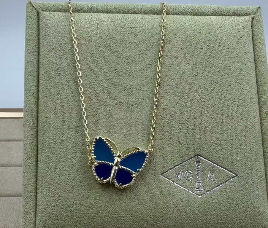 [✨ROSE💎]2026 NEW BUTTERFLY BLUE   NECKLACE