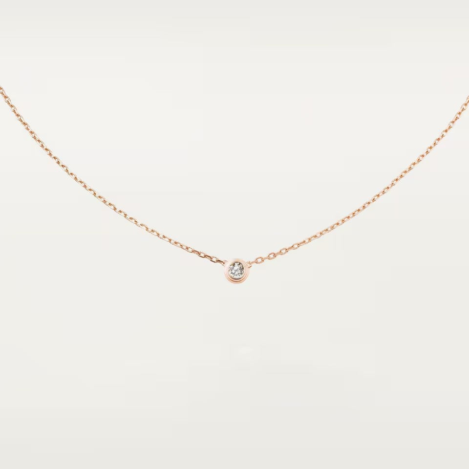 [✨ROSE💎]DAMOUR DIAMOND NECKLACE